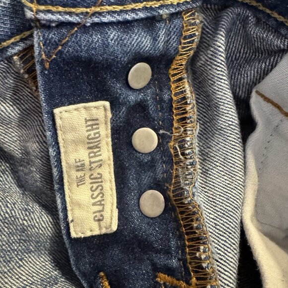 Abercrombie & Fitch Jeans Mens 31x30 Blue The A&F Classic Straight Button Fly - Picture 9 of 14